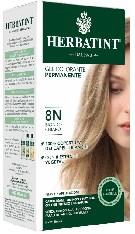 HERBATINT 8N BIONDO CHIARO 150 ML - farmacia187.it