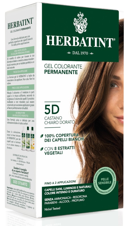 HERBATINT 5D CASTANO CHIARO DORATO 150 ML - farmacia187.it