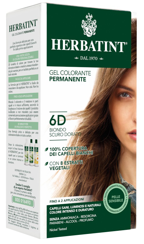 HERBATINT 6D BIONDO SCURO DORATO 150 ML - farmacia187.it