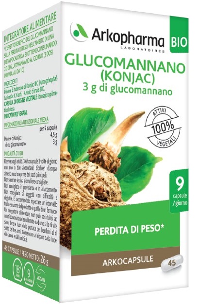 ARKO CAPSULE GLUCOMANNANO BIO 45 CAPSULE - farmacia187.it