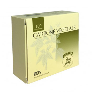 ZETAVIS CARBONE VEGETALE 100 COMPRESSE - farmacia187.it