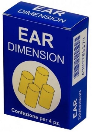EAR DIMENSION TAPPO AURICOLARE IN SPUGNA 4 PEZZI - farmacia187.it
