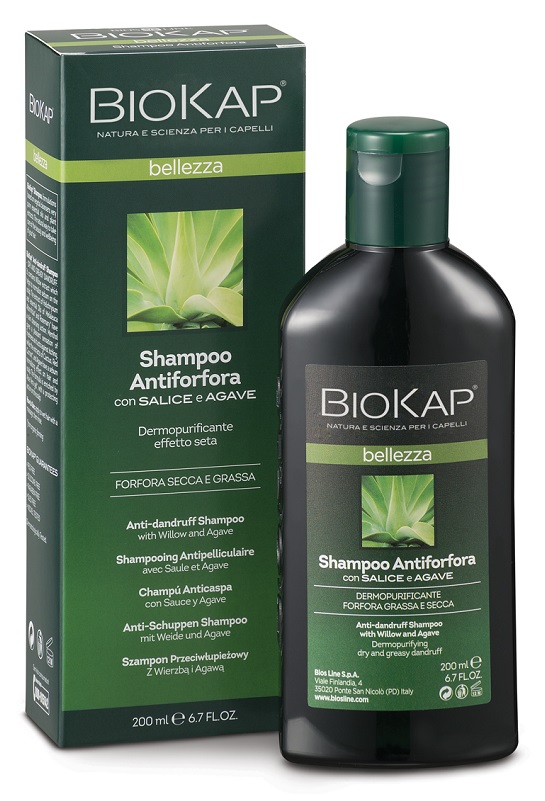 BIOKAP BELLEZZA SHAMPOO ANTIFORFORA 200 ML BIOSLINE - farmacia187.it