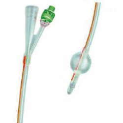 CATETERE FOLEY IN SILICONE TRASPARENTE A 2 VIE CON PALLONCINO 5-10ML DIAMETRO CH16 5,33MM LUNGHEZZA 40CM - farmacia187.it