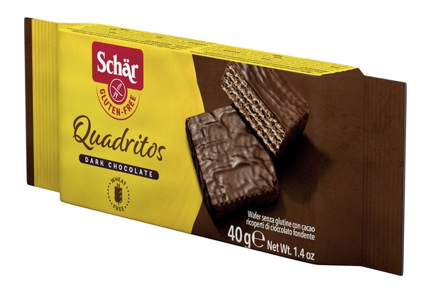 SCHAR QUADRITOS WAFER CON CACAO RICOPERTI DI CIOCCOLATO FONDENTE 40 G - farmacia187.it