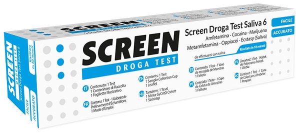 SCREEN DROGA TEST SALIVA 6 DROGHE - farmacia187.it