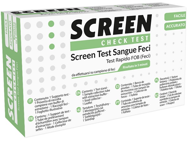 SCREEN TEST RAPIDO PRESENZA DI SANGUE OCCULTO NELLE FECI SCREEN TEST FOB - farmacia187.it