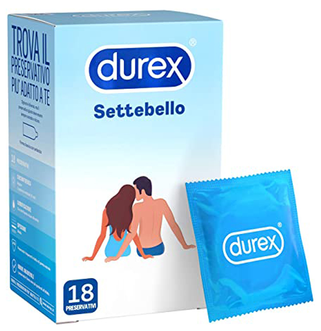 PROFILATTICO DUREX SETTEBELLO CLASSICO 18 PEZZI - farmacia187.it