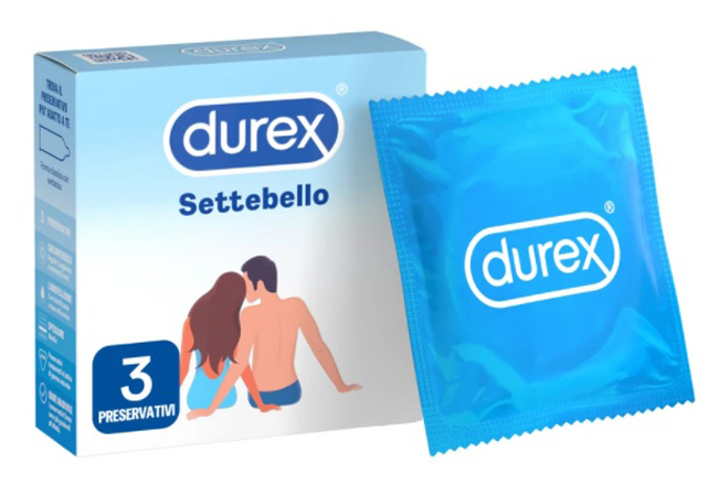 PROFILATTICO DUREX SETTEBELLO CLASSICO 3 PEZZI - farmacia187.it