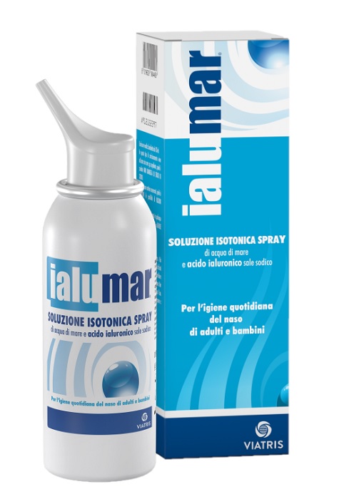 SOLUZIONE ISOTONICA SPRAY DI ACQUA DI MARE ACIDO IALURONICO SALE SODICO PER IGIENE NASO ADULTI E BAMBINI 100ML - farmacia187.it