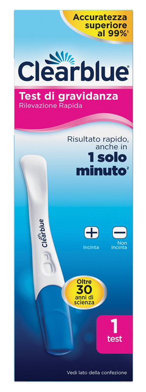 TEST DI GRAVIDANZA CLEARBLUE RILEVAZIONE RAPIDA 1 PEZZO - farmacia187.it
