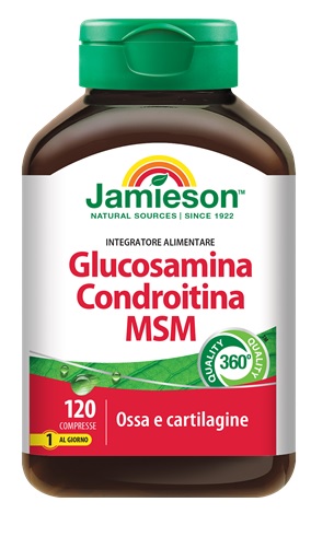JAMIESON GLUCOSAMINA CONDROITINA MSM 120 COMPRESSE - farmacia187.it