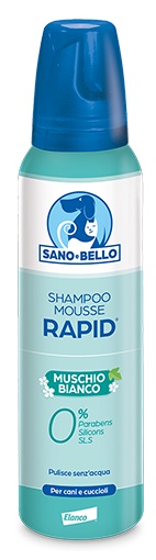 SANO E BELLO SHAMPOO MOUSSE RAPID NF MUSCHIO BIANCO 300 ML - farmacia187.it