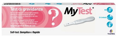 TEST DI GRAVIDANZA RAPIDO HCG MYTEST 1 PEZZO - farmacia187.it