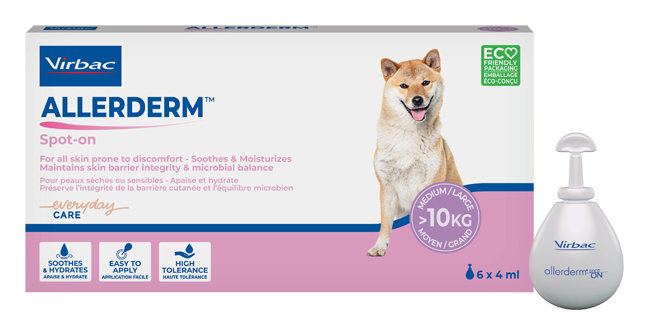 ALLERDERM SPOT ON CANI SUPERIORI A 10 KG 6 PIPETTE 4 ML - farmacia187.it