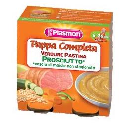 PLASMON OMOGENEIZZATO PAPPE PROSCIUTTO VERDURA PASTINA 190 G X 2 PEZZI - farmacia187.it