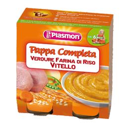 PLASMON OMOGENEIZZATO PAPPE VITELLO/VERDURA/RISO 190 G X 2 PEZZI - farmacia187.it