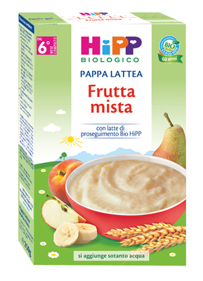 HIPP BIO PAPPA LATTEA FRUTTA MISTA 250 G - farmacia187.it