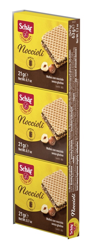 SCHAR NOCCIOLI' WAFERS CON NOCCIOLE 3 PEZZI DA 21 G - farmacia187.it