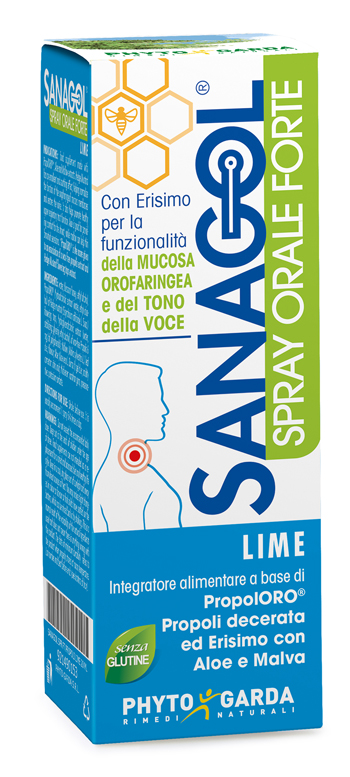 SANAGOL SPRAY FORTE PROPOLI LIME 20 ML - farmacia187.it