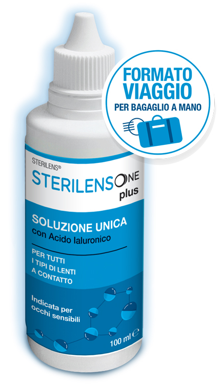 SOLUZIONE UNICA STERILENS ONE PLUS CON ACIDO IALURONICO 100 ML - farmacia187.it