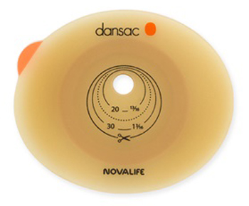 PLACCA PER COLO ILEO ED UROSTOMIA DANSAC NOVALIFE2 55MM RITAGLIABILE 10-47 - farmacia187.it