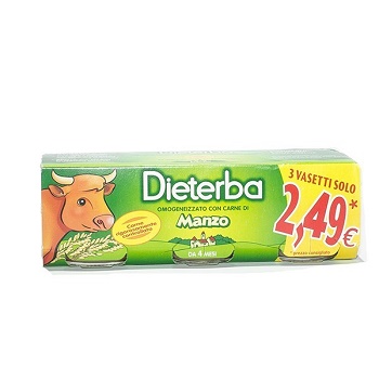 DIETERBA OMOGENEIZZATO MANZO 3 PEZZI 80 G - farmacia187.it