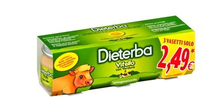 DIETERBA OMOGENEIZZATO VITELLO 3 PEZZI 80 G - farmacia187.it