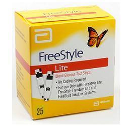 STRISCE MISURAZIONE GLICEMIA FREESTYLE LITE 25 PEZZI - farmacia187.it