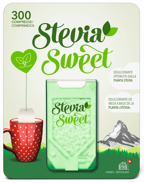 HERMESETAS STEVIA 300 COMPRESSE - farmacia187.it
