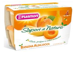 PLASMON SAPORI DI NATURA OMOGENEIZZATO ALBICOCCA E BANANA 100 G X 4 PEZZI - farmacia187.it