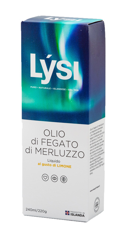 LYSI OLIO FEGATO MERLUZZO LIMONE 240 ML - farmacia187.it