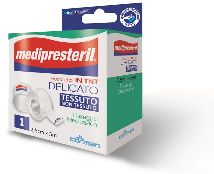 CEROTTO IN ROCCHETTO TESSUTO NON TESSUTO MEDIPRESTERIL 5X250CM - farmacia187.it