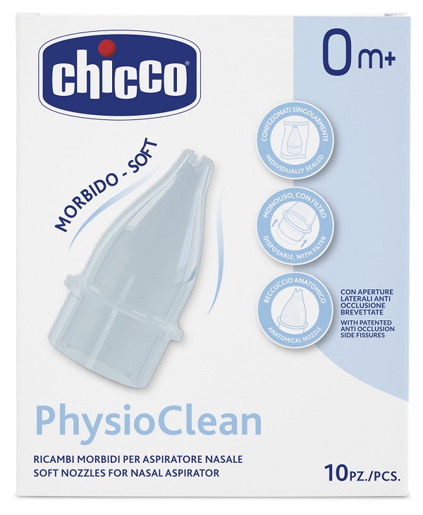 RICAMBI MORBIDI PER ASPIRATORE NASALE CHICCO PHYSIOCLEAN - farmacia187.it