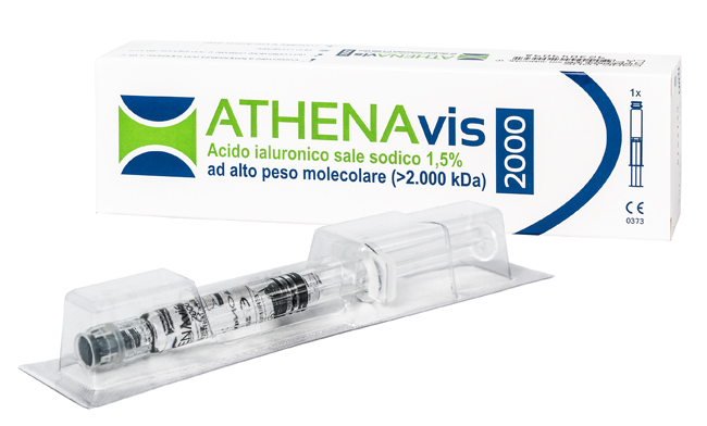 SIRINGA INTRA-ARTICOLARE ATHENAVIS 2000 ACIDO IALURONICO 1,5% 30MG 2 ML - farmacia187.it