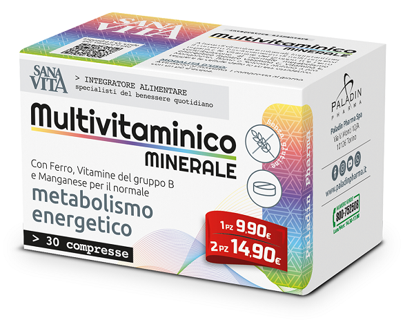 SANAVITA MULTIVITAMINICO MINERALE 30 COMPRESSE - farmacia187.it