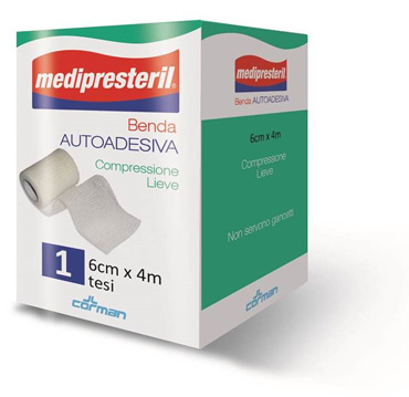BENDA ADESIVA MEDIPRESTERIL 6X400CM - farmacia187.it