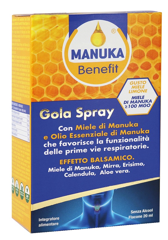 MANUKA BENEFIT GOLA SPRAY 20 ML - farmacia187.it