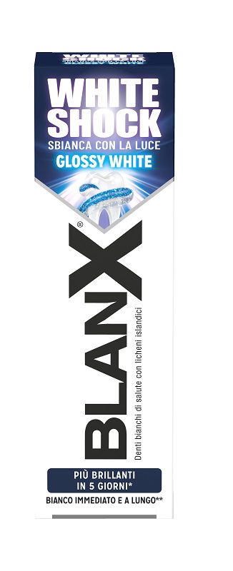 BLANX WHITE SHOCK SBIANCANTE DENTI 75 ML - farmacia187.it