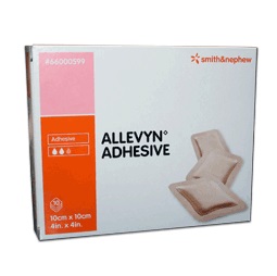 MEDICAZIONE ALLEVYN ADHESIVE 10 CM X 10 CM 10 PEZZI - farmacia187.it