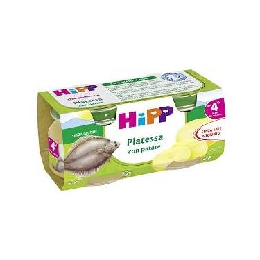 HIPP OMOGENEIZZATO PLATESSA CON PATATE 2X80 G - farmacia187.it