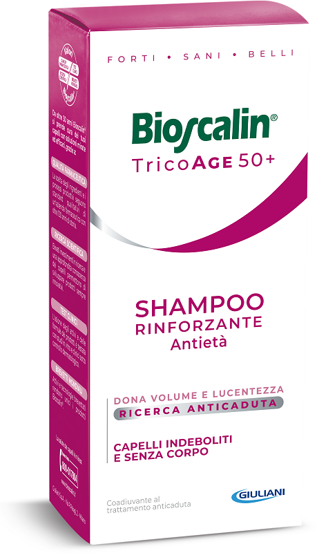 BIOSCALIN TRICOAGE SHAMPOO RINFORZANTE ANTIETA' 200 ML - farmacia187.it
