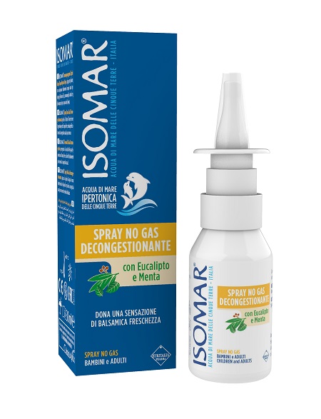 ISOMAR SOLUZIONE ACQUA MARE NASO IPERTONICA NASO SPRAY DECONGESTIONANTE 30 ML - farmacia187.it