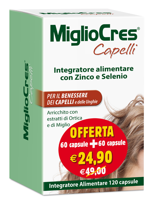 MIGLIOCRES 60+60 CAPSULE 60 G PROMOZIONE - farmacia187.it