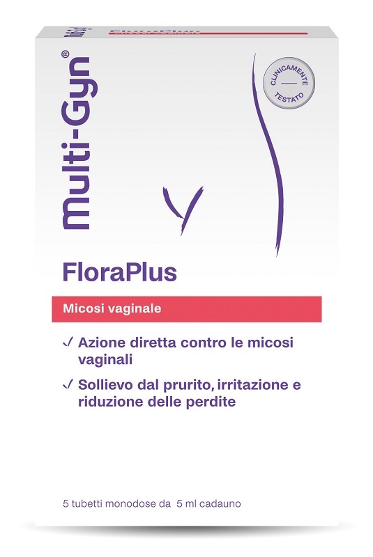 FLORAPLUS MULTI-GYN CANDIDOSI VAGINALE 5 TUBETTI X 5 ML - farmacia187.it