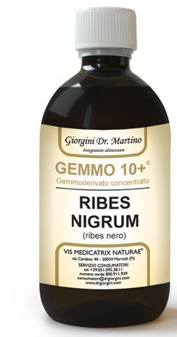 GEMMO 10+ RIBES NERO 500 ML LIQUIDO ANALCOLICO - farmacia187.it