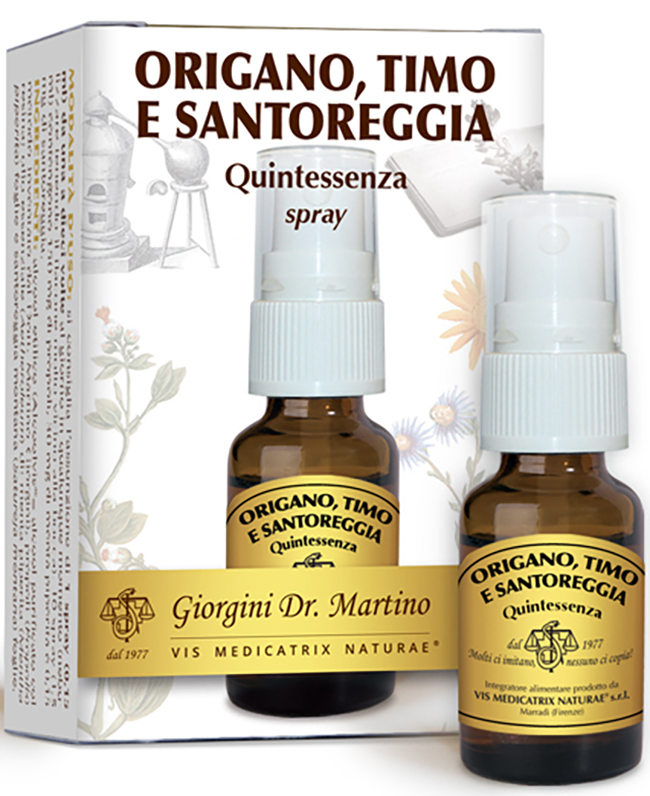 ORIGANO TIMO SANTOREGGIA QUINTESSENZA SPRAY 15 ML - farmacia187.it