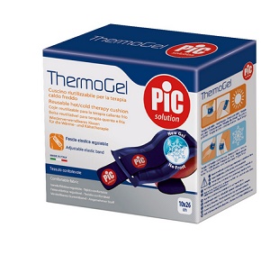 THERMOGEL CUSCINO TERAPIA CALDO FREDDO 10X26 CM CON FASCIA ELASTICA - farmacia187.it