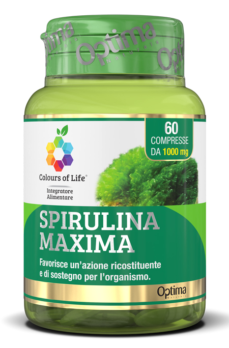 COLOURS OF LIFE SPIRULINA MAXIMA 60 COMPRESSE 1000 MG - farmacia187.it