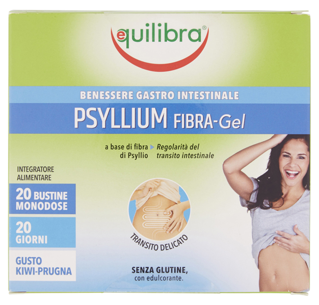 PSYLLIUM FIBRA GEL GUSTO KIWI PRUGNA 20 BUSTINE MONODOSE - farmacia187.it